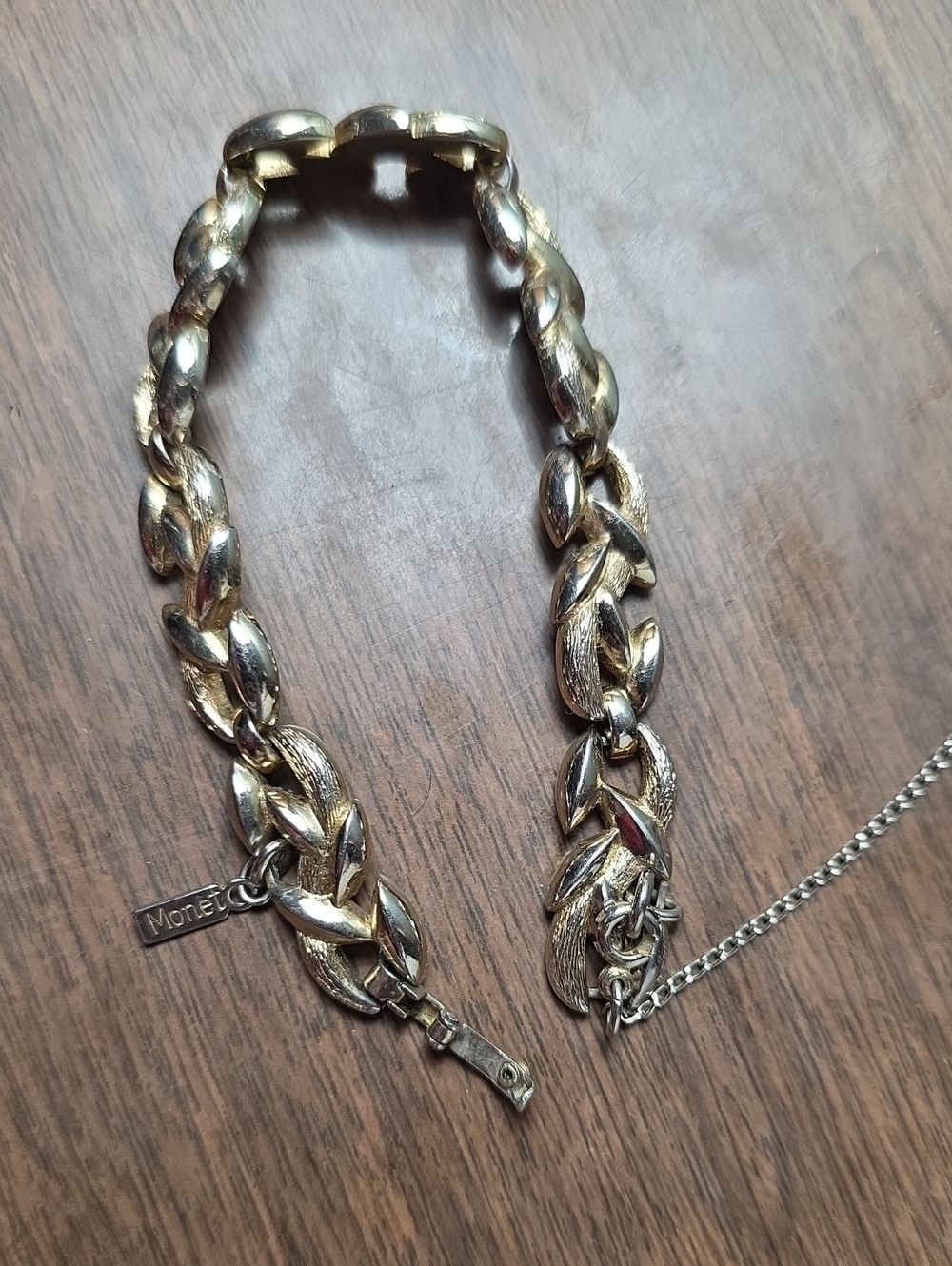 Monet Two-Tone Gold and Silver Chunky Link Necklace